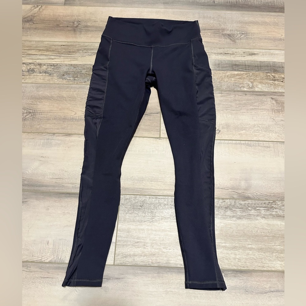 Fabletics Gray Leggings Stretchy Full-Length Design